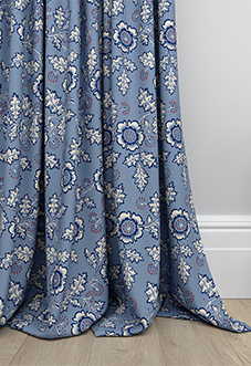 Land & Shore River, Blue Red - Made to Measure Curtains